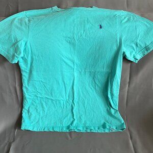 Polo Ralph Lauren Aqua Blue Cotton T-Shirt XL Short Sleeve Casual Tee
